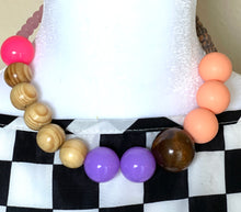 Load image into Gallery viewer, Lavender Neon Gumball Necklace
