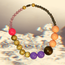 Load image into Gallery viewer, Lavender Neon Gumball Necklace
